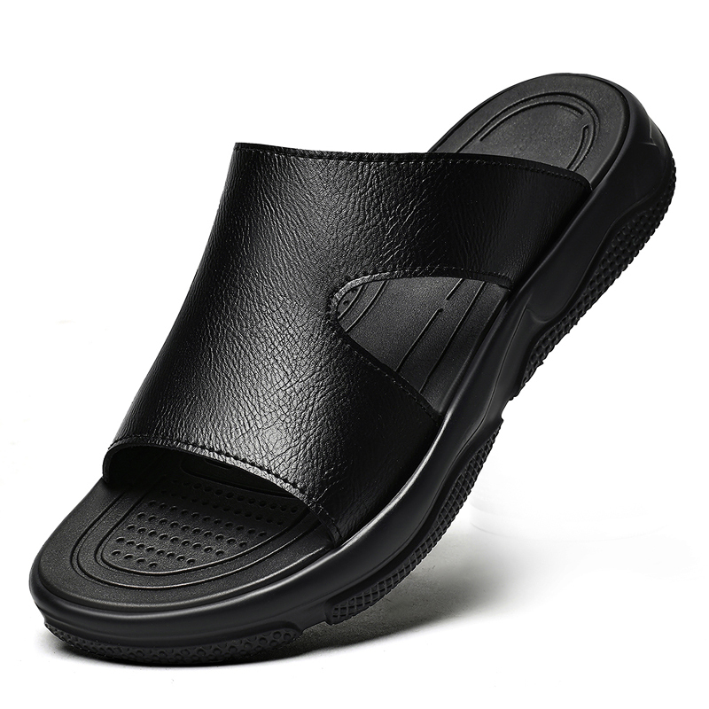 Men's Leather Slide Sandals No - Flip Flop Leather Men review and price
