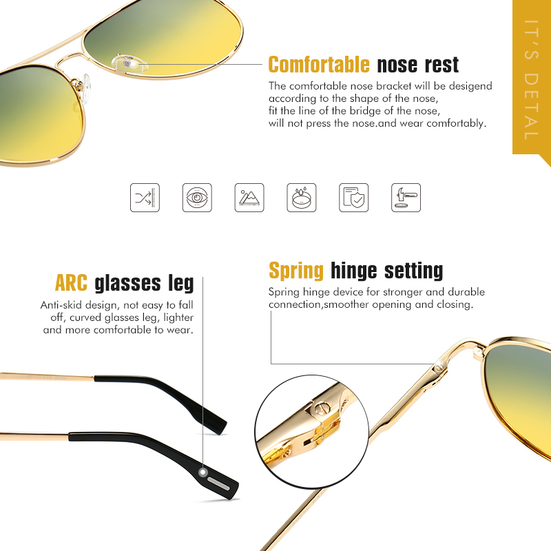Photochromic Sunglasses Men Po - Sunglasses Aviator Polarized review and price