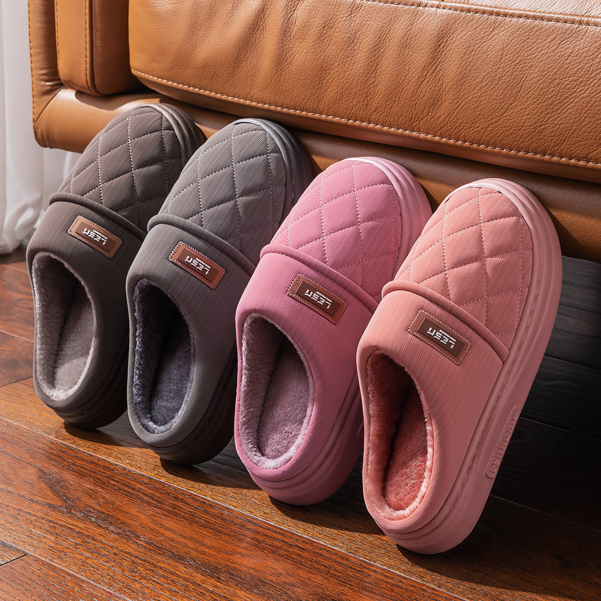 Winter Warm Slipper Women Men  - Flip Flop Leather Men review and price