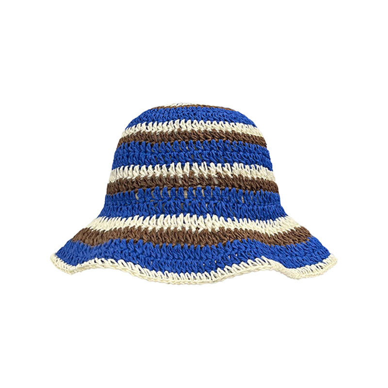 New Striped Knitted Straw Croc - Bucket Hat Straw review and price