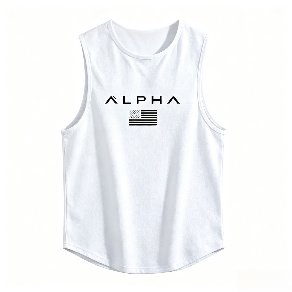 ALPHA USA Flag Print Gym Tank  - Tank Top Muscle review and price