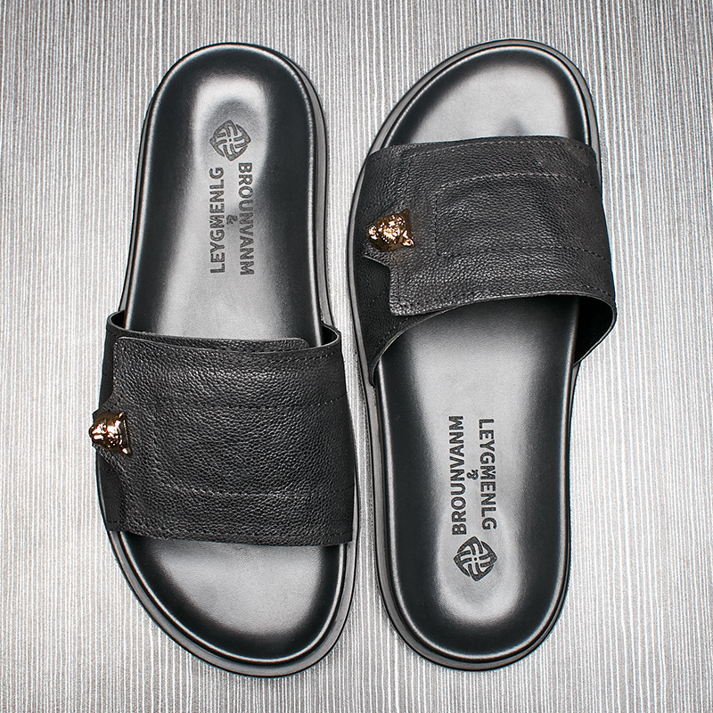 2025 New Genuine Leather Slipp - Flip Flop Leather Men review and price